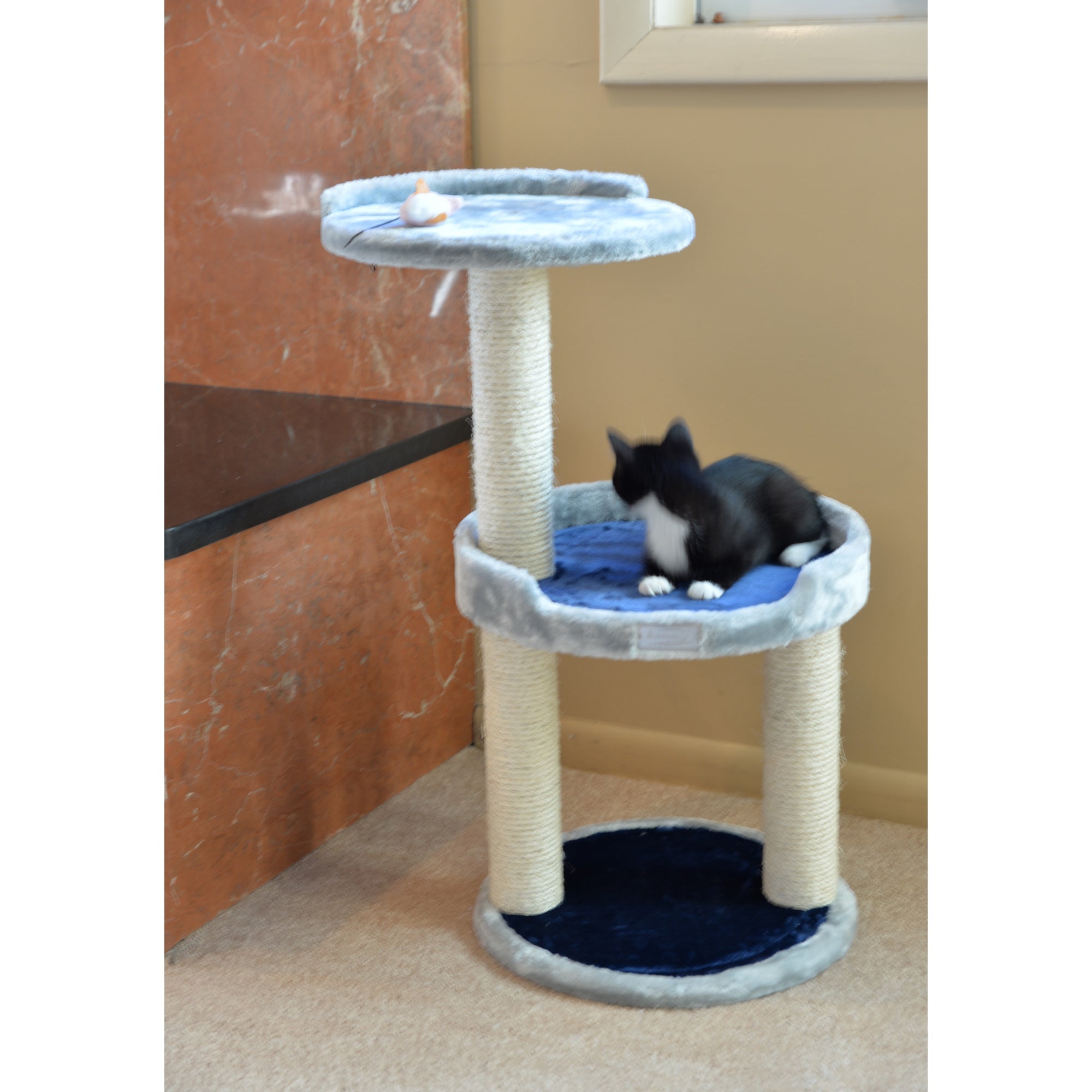 Armarkat Plush Cat Furniture - Silver/Gray