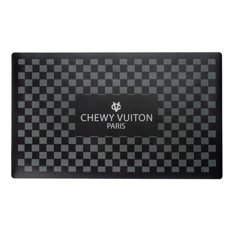 Black Checker Chewy Vuiton Placemat