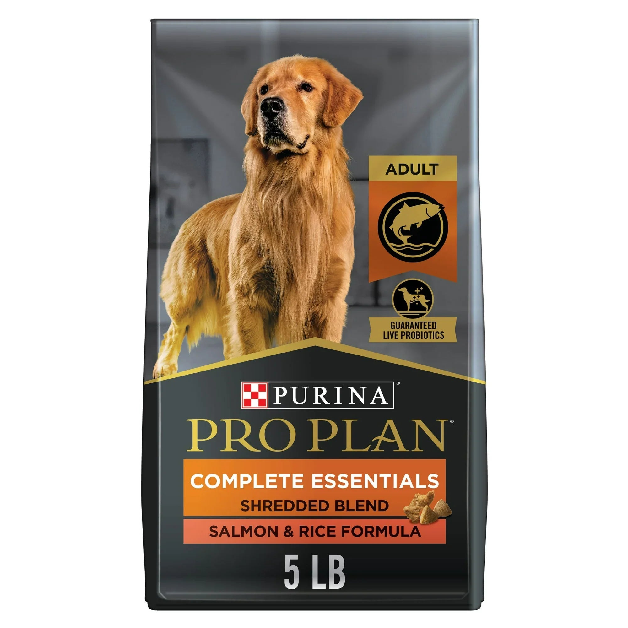 Pro Plan Adult Complete Essentials Shredded Blend Salmon & Rice Dry Dog Food 