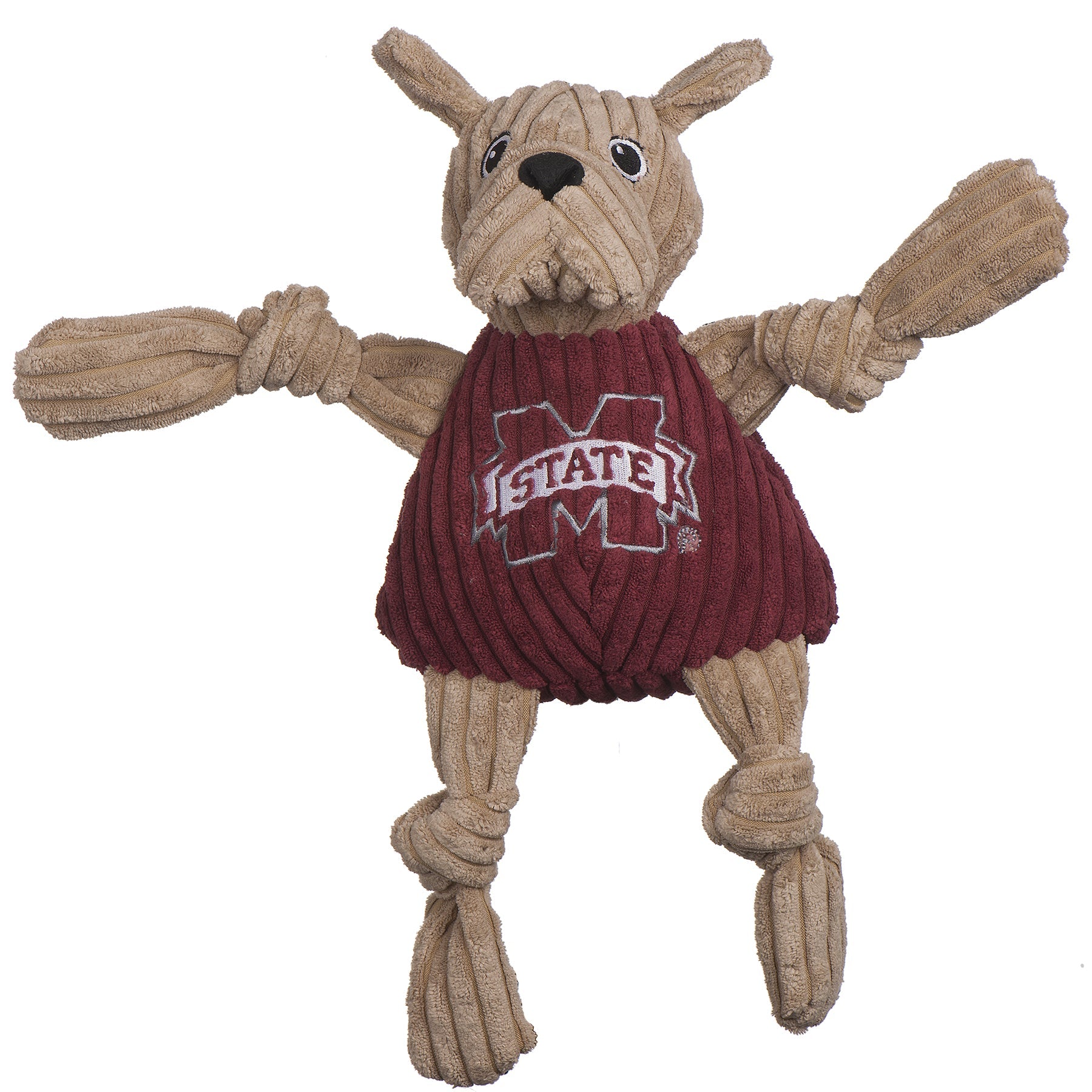 NCAA Mississippi State University, Bully the Bulldog Knottie® Plush Dog Toy - image 5