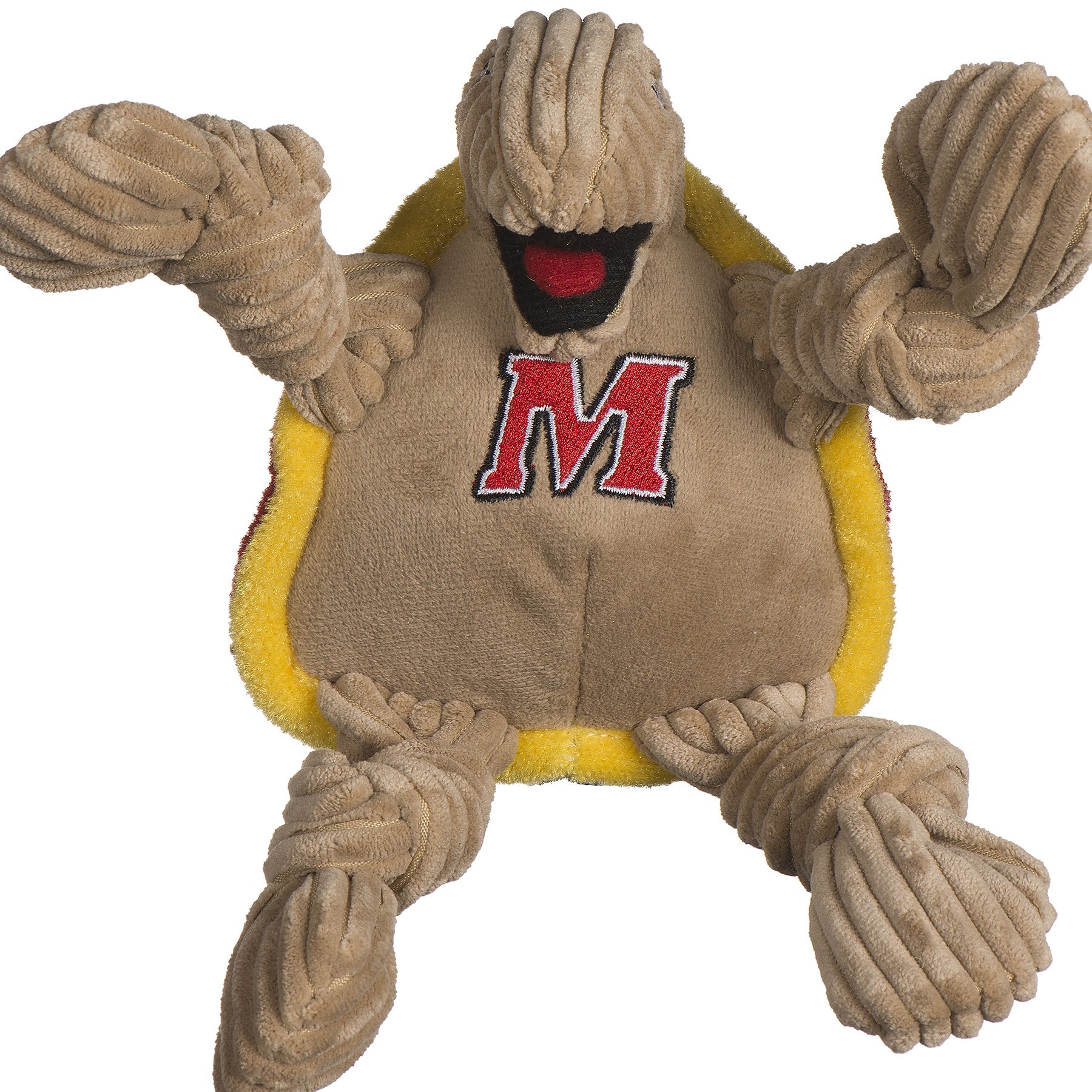 NCAA University of Maryland - Testudo the Terrapin Knottie® Plush Dog Toy - image 3