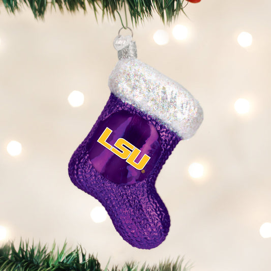 LSU  Stocking Ornament - Southlake Paws