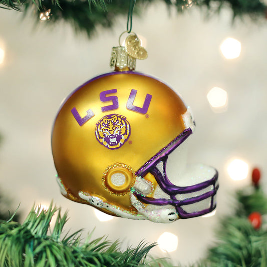 LSU Helmet Ornament - Southlake Paws