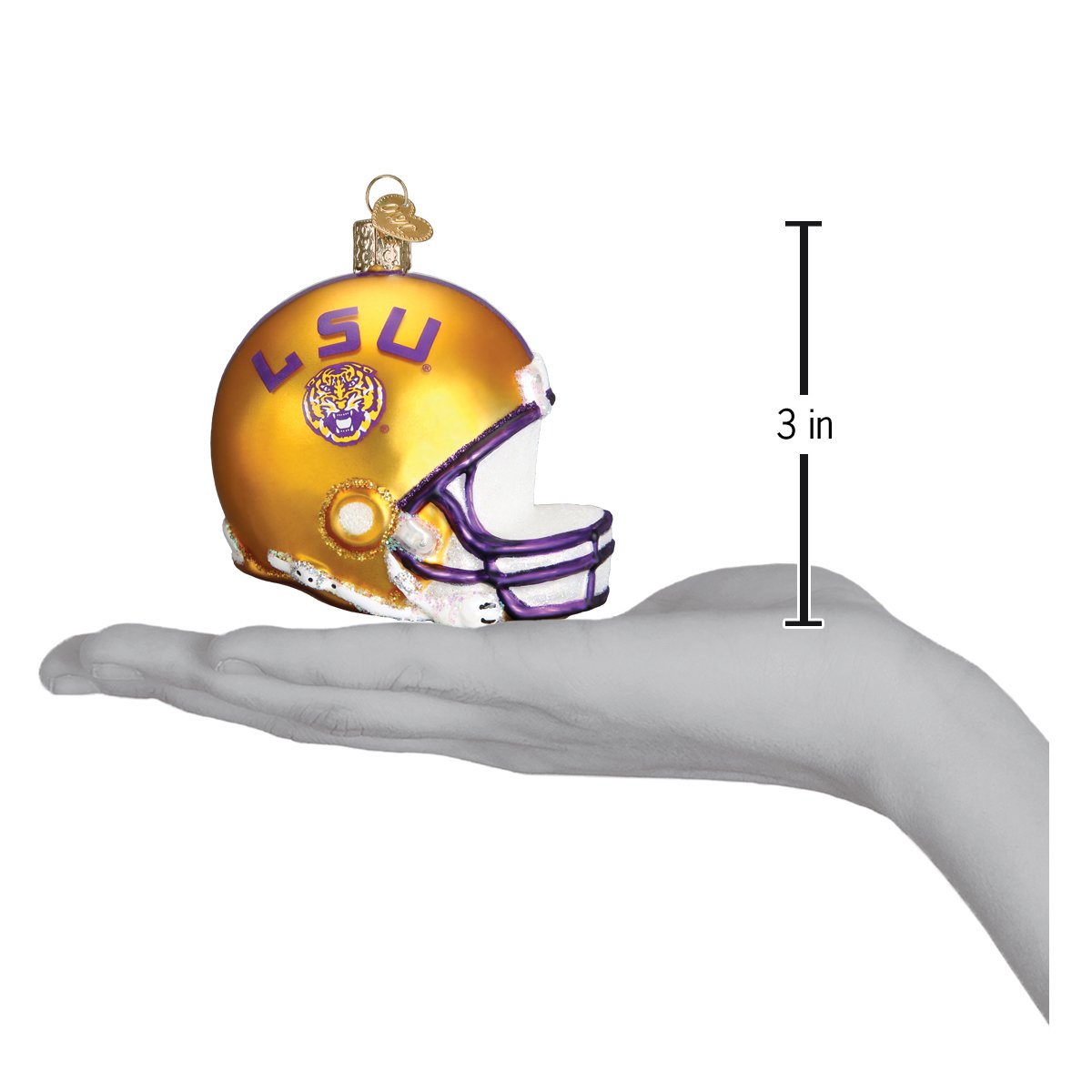 LSU Helmet Ornament - Southlake Paws