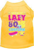 Load image into Gallery viewer, Halloween Costume Cat or Dog Shirt for Pets "Lazy 80's Costume"
