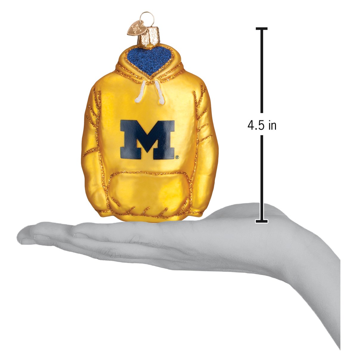 Michigan Hoodie Ornament - Southlake Paws