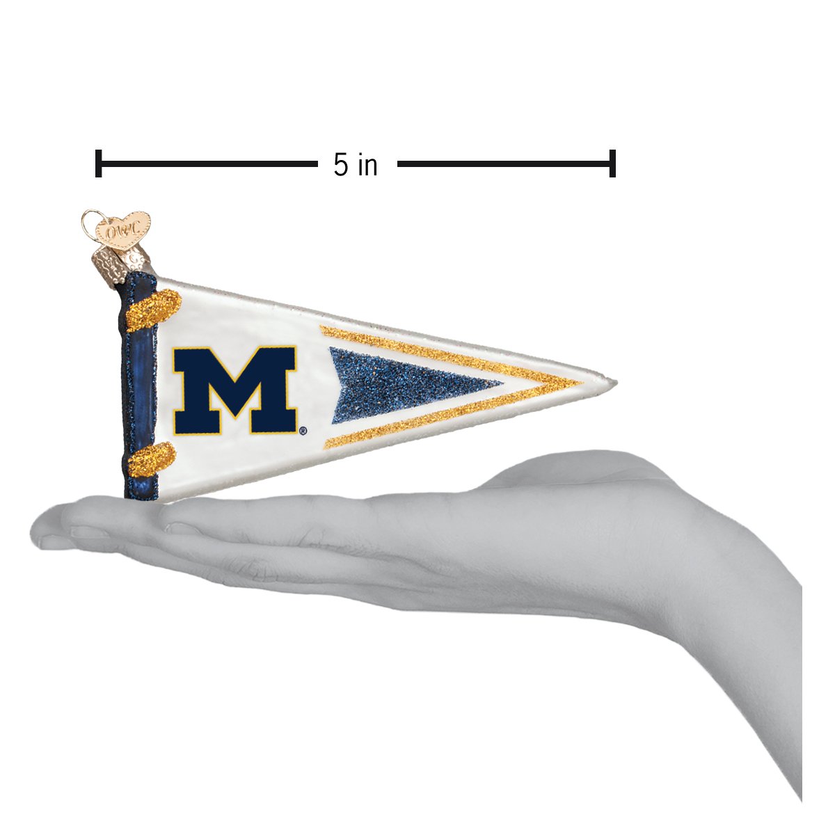 Michigan Pennant Ornament - Southlake Paws