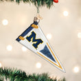 Load image into Gallery viewer, Michigan Pennant Ornament - Southlake Paws
