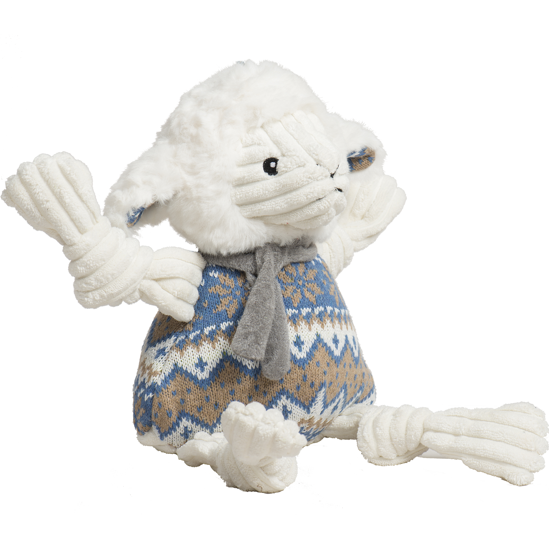 Leo Lamb Plush Dog Toy Knottie® - image 4