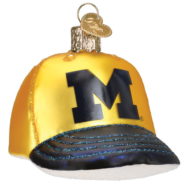 Michigan Baseball Cap Ornament - Southlake Paws