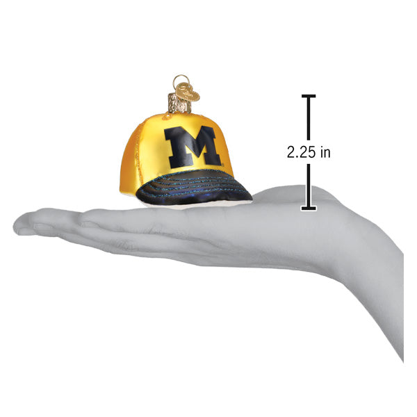 Michigan Baseball Cap Ornament - Southlake Paws