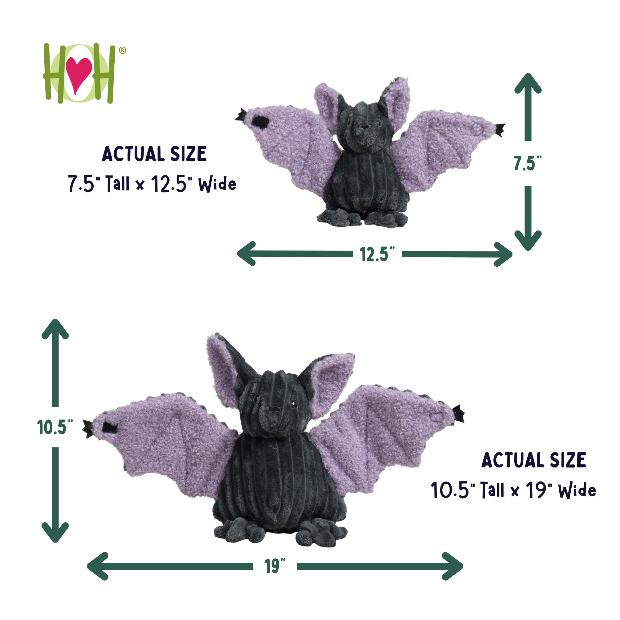 Dog Toys Premium Baxter Bat Halloween Dog Toy