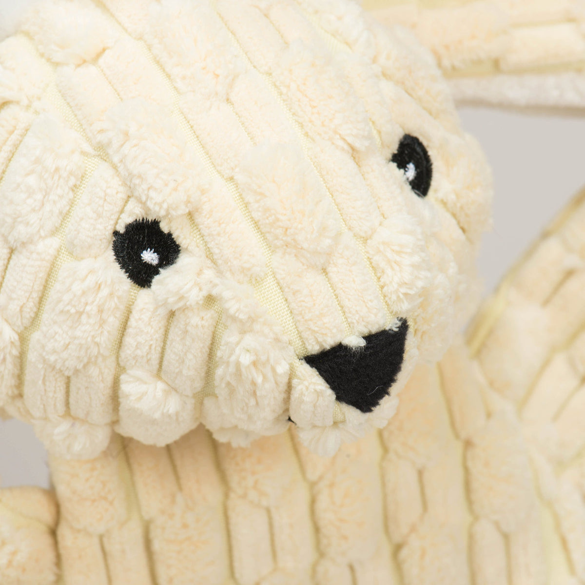 Premium Bobbi Bunny HuggleFlatties™ Durable Plush Dog Toy