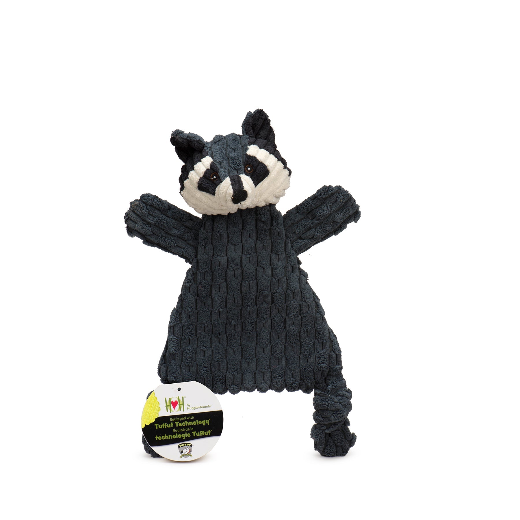 Reggie Raccoon HuggleFlatties™ Durable Plush Dog Toy - image 2