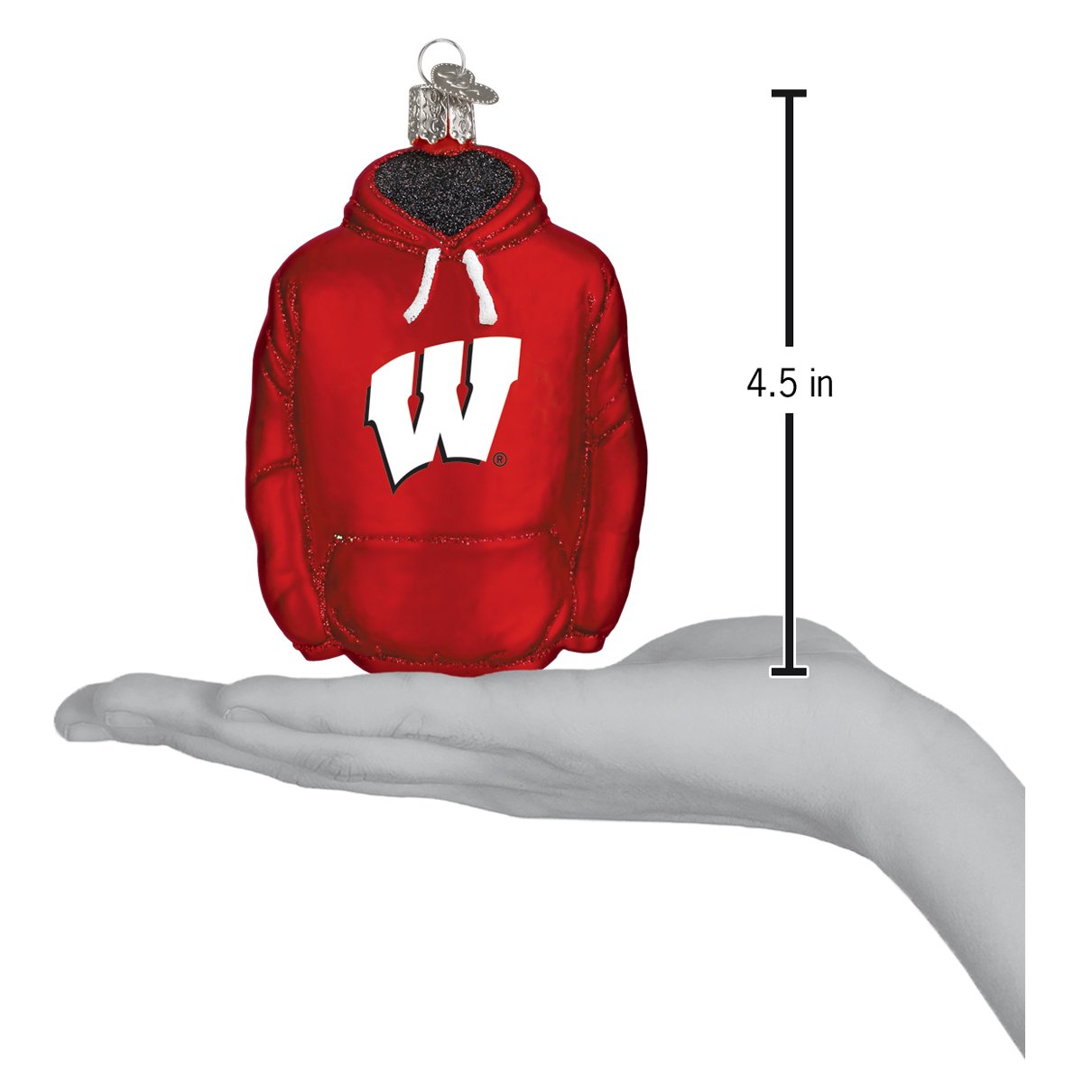 Wisconsin Hoodie Ornament - Southlake Paws