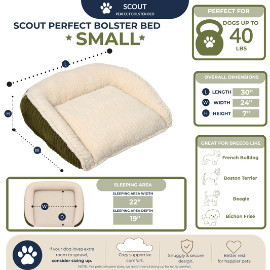 Premium Scout Perfect Bolster Dog Bed