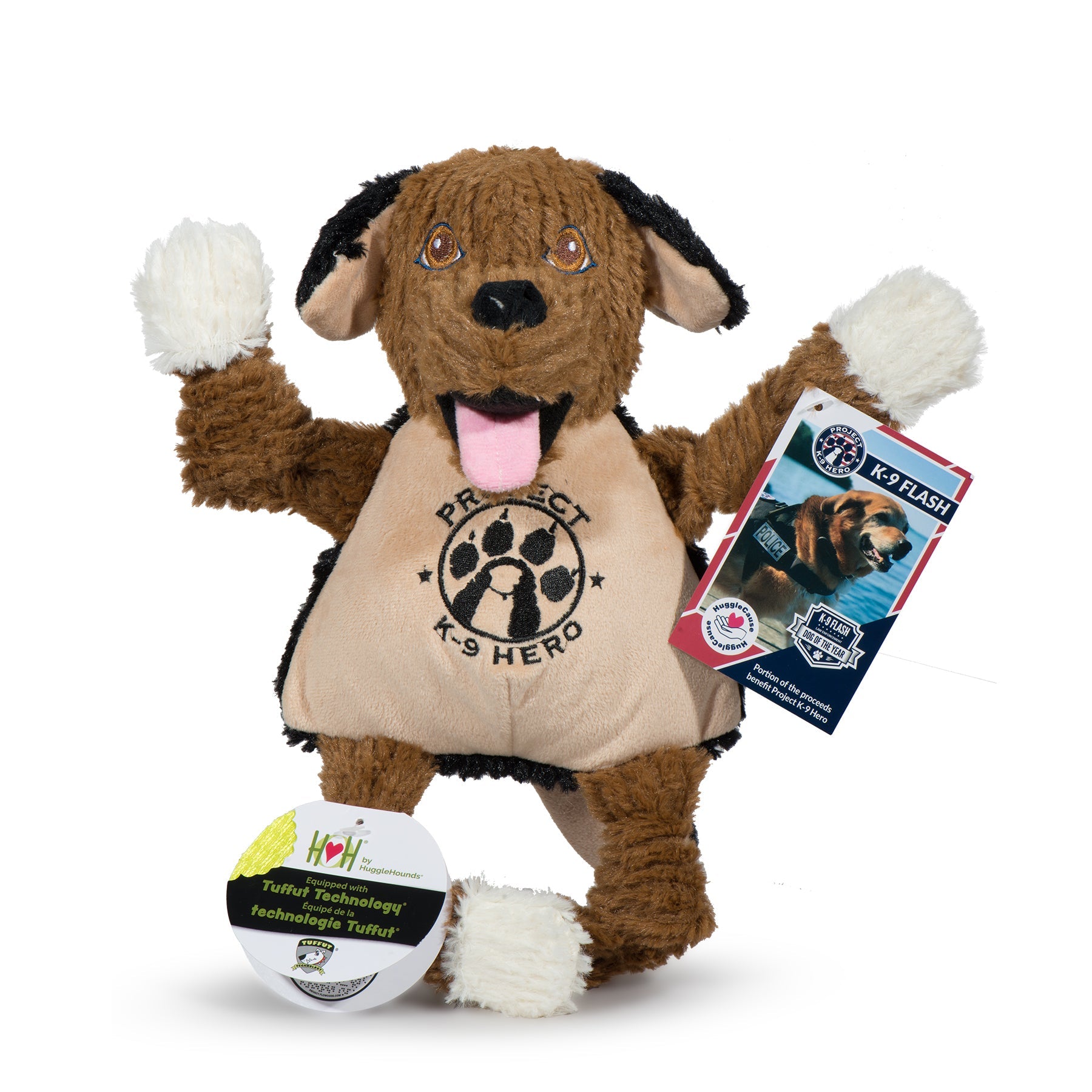 HuggleCause™, Project K-9 Hero, Flash Knottie® Plush Dog Toy, Large - image 4