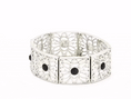 Load image into Gallery viewer, Square Butterfly Filigree Crystal Stretch Bracelet
