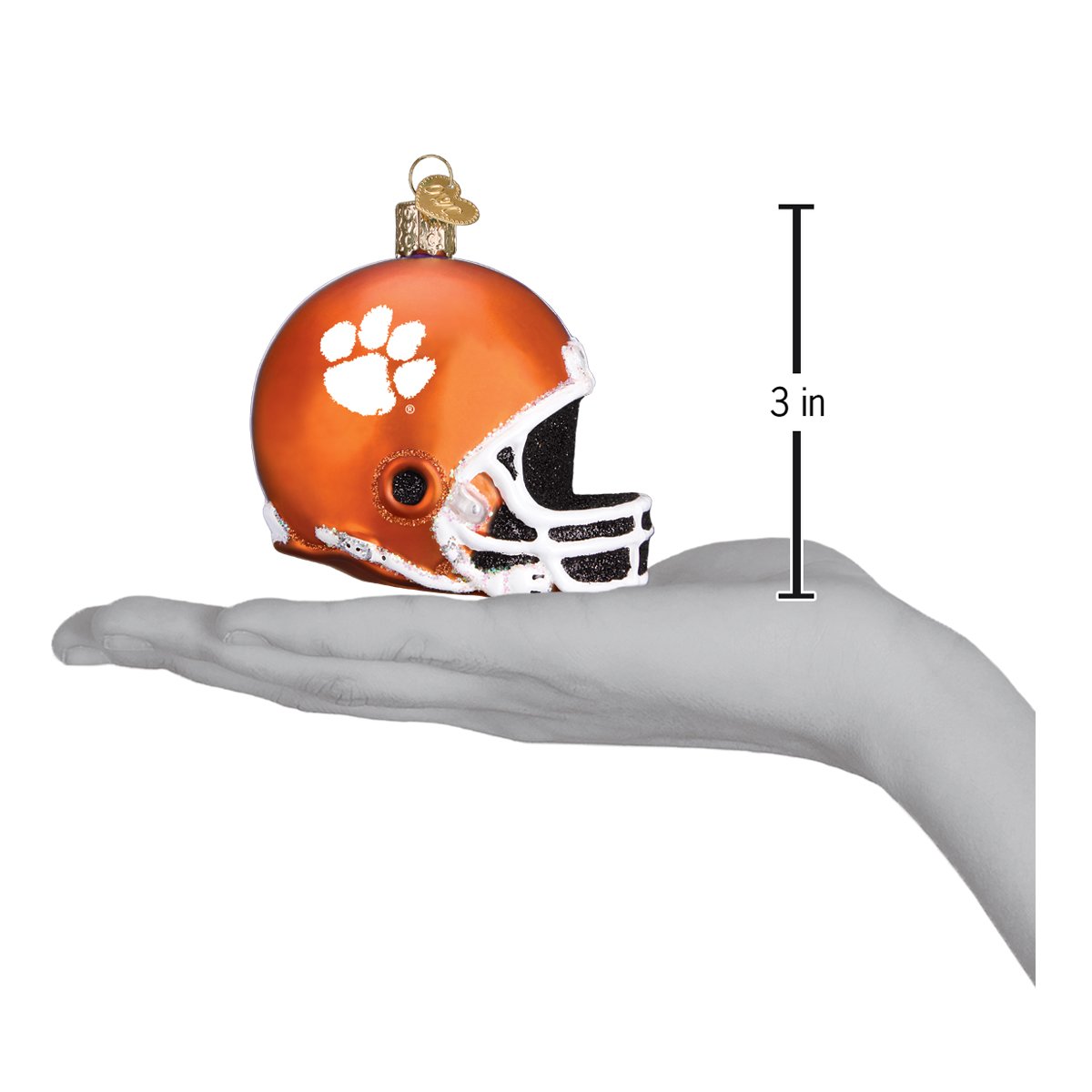 Clemson Helmet Ornament - Southlake Paws
