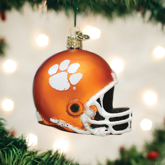Clemson Helmet Ornament - Southlake Paws
