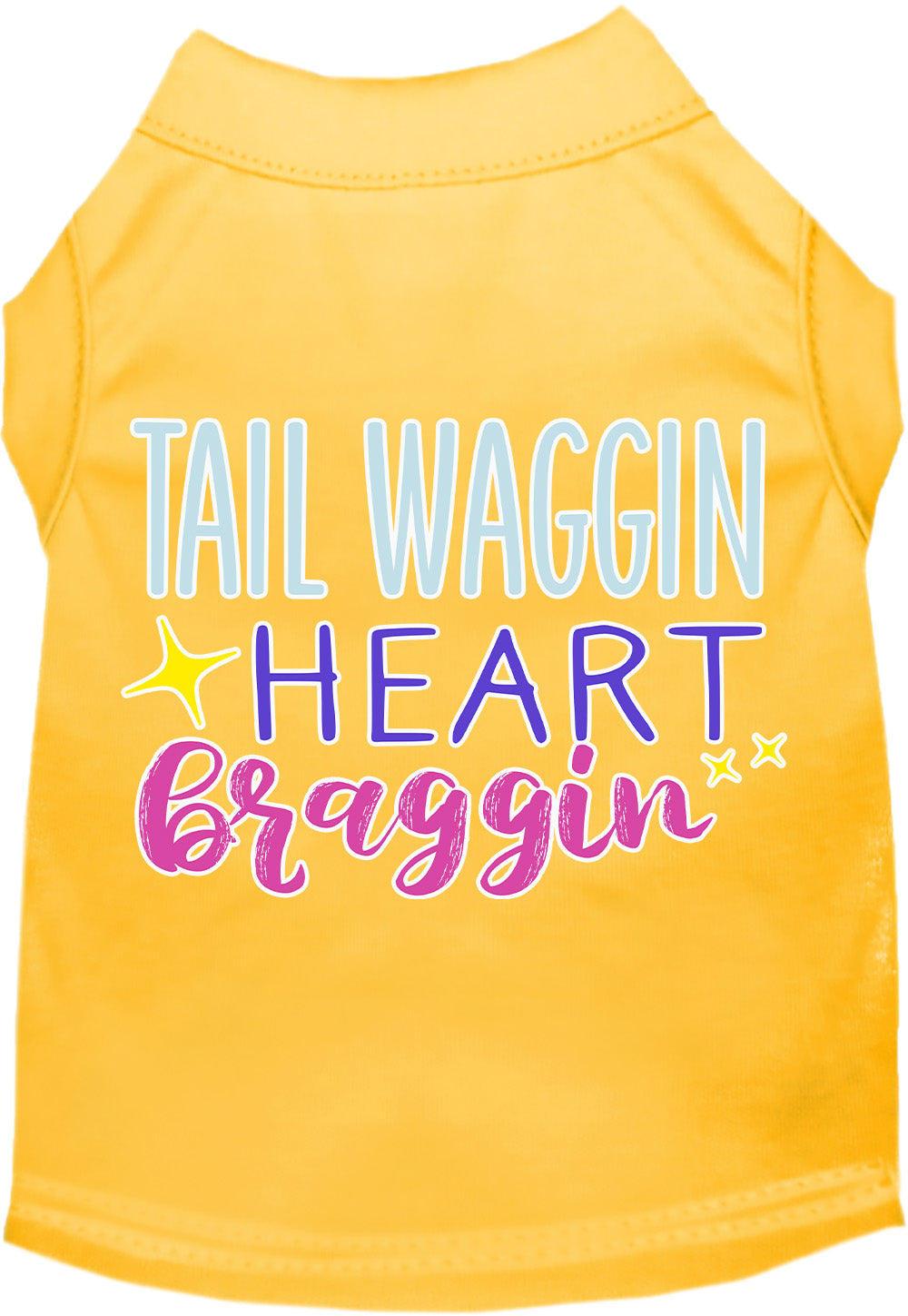 Dog Shirt for Pets "Tail Waggin, Heart Braggin"