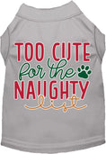 Load image into Gallery viewer, Dog Shirt for Pets "Too Cute for the Naughty List"
