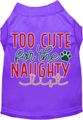 Load image into Gallery viewer, Dog Shirt for Pets "Too Cute for the Naughty List"
