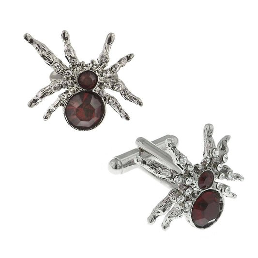 Arachnid Spider Crystal Cufflinks