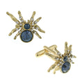 Load image into Gallery viewer, Arachnid Spider Crystal Cufflinks
