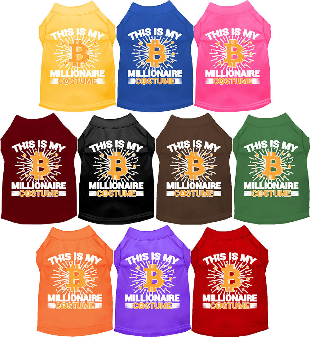 Funny Costume Cat or Dog Shirt for Pets "Bitcoin Bro Costume"
