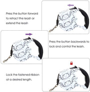 Swirling Vine Retractable Dog Leash