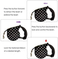 Load image into Gallery viewer, Polka Dot Retractable Dog Leash - Southlake Paws
