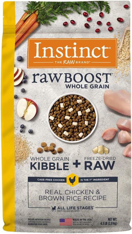 Instinct Raw Boost Whole Grain Chicken & Brown Rice Dry Dog (3.5lb) 