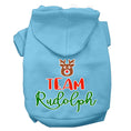 Load image into Gallery viewer, Christmas Pet Hoodie Screen Printed, "Team Rudolph"
