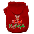 Load image into Gallery viewer, Christmas Pet Hoodie Screen Printed, "Team Rudolph"
