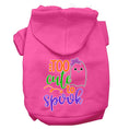 Load image into Gallery viewer, Halloween Pet Hoodie, "Too Cute To Spook Girly Ghost"
