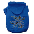 Load image into Gallery viewer, Halloween Pet Hoodie Screen Printed, "Trick Or Treat Yo' Self"
