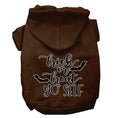 Load image into Gallery viewer, Halloween Pet Hoodie Screen Printed, "Trick Or Treat Yo' Self"
