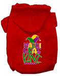 Load image into Gallery viewer, Pet Dog & Cat Hoodie Screen Printed, "Mardi Gras King"

