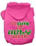 Load image into Gallery viewer, Christmas Pet Hoodie "Too Cute For Ugly Sweaters"
