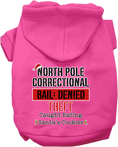 Load image into Gallery viewer, Christmas Pet Hoodie Screen Printed, "North Pole Correctional"

