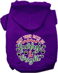Load image into Gallery viewer, Christmas Pet Hoodie Screen Printed, "Furry & Bright"
