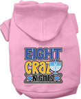 Load image into Gallery viewer, Hanukkah Pet, Dog and Cat Hoodie Screen Printed, "Eight Crazy Nights"
