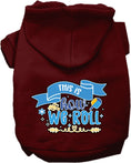 Load image into Gallery viewer, Hanukkah Pet, Dog and Cat Hoodie Screen Printed, "This Is How We Roll"
