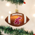 Load image into Gallery viewer, WSU Football Ornament - Southlake Paws
