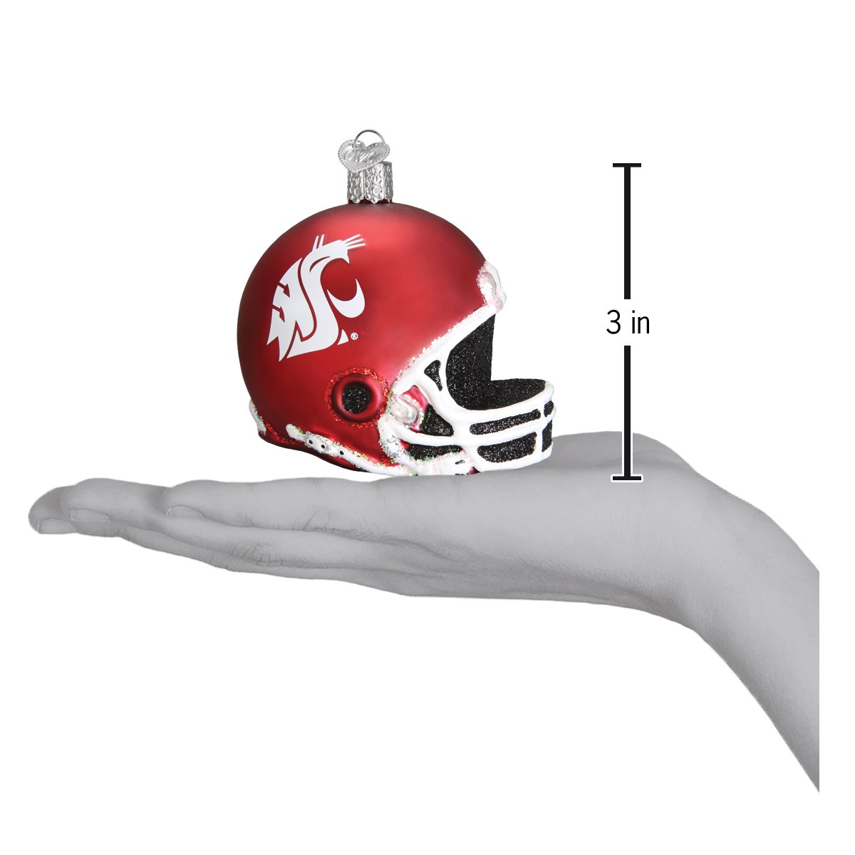 WSU Helmet Ornament - Southlake Paws