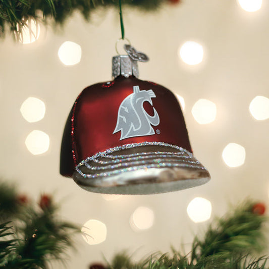 Washington State Baseball Cap Ornament - Southlake Paws