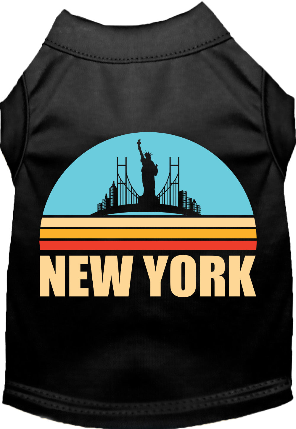Adorable Cat or Dog Shirt for Pets "Retro New York"