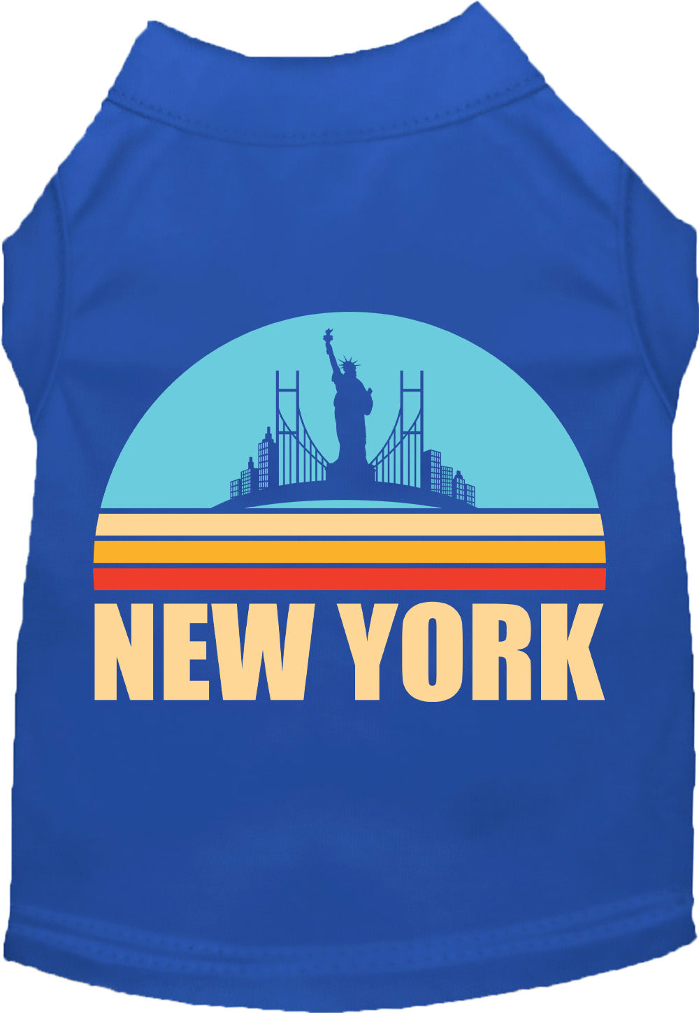 Adorable Cat or Dog Shirt for Pets "Retro New York"