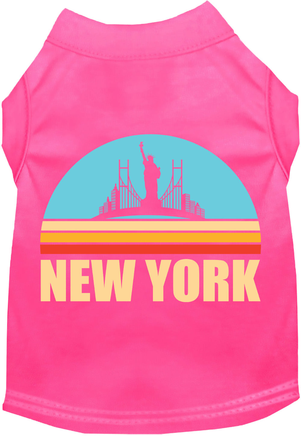Adorable Cat or Dog Shirt for Pets "Retro New York"